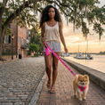 Load image into Gallery viewer, EcoBark Pink Dog Harness - Over-the-Head Soft Mesh Dog Vest Halter for Small to Medium Dogs and Puppies
