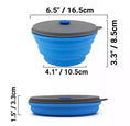 Load image into Gallery viewer, Mr. Peanut's 30oz Collapsible Silicone Camping Bowl with Lid & Foldable Fork
