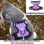 Mr. Peanut's PurrTrek Reflective Cat Harness with Matching Leash