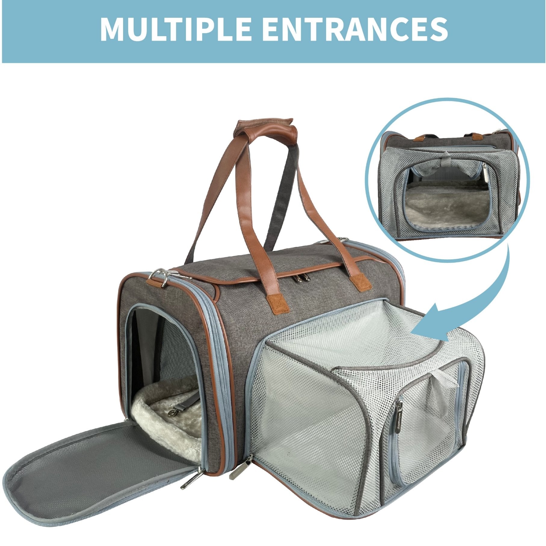 Mr. Peanut's Gold Series Big Apple XL Size Airline Compliant Expandable Pet Carrier - Southlake Paws