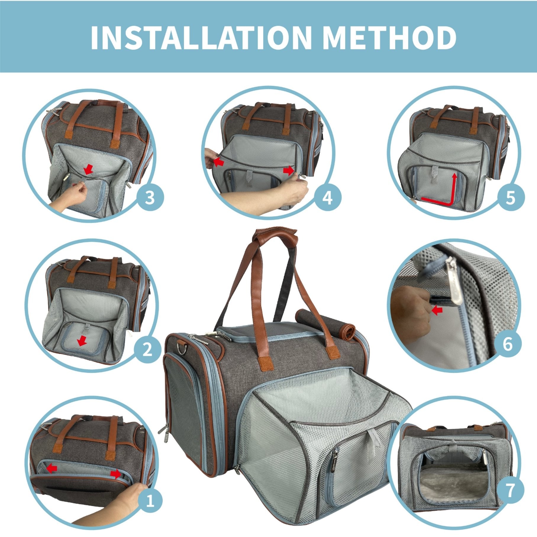 Mr. Peanut's Gold Series Big Apple XL Size Airline Compliant Expandable Pet Carrier - Southlake Paws