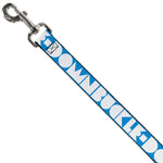 Dog Leash - BUCKLE-DOWN Shapes Turquoise/White