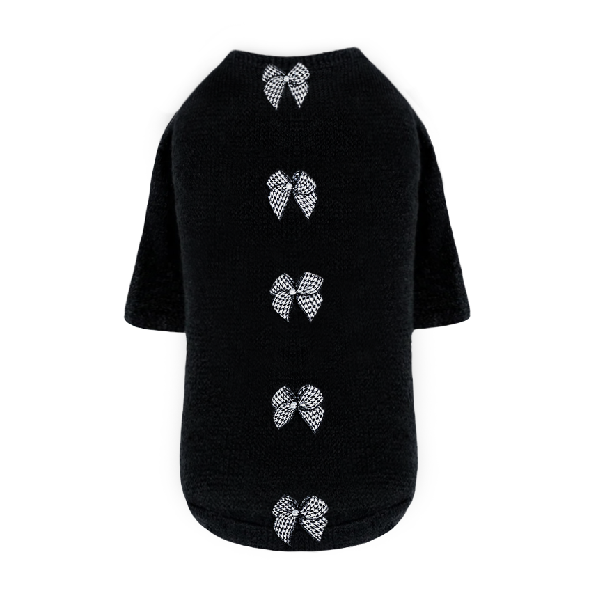 Houndstooth Dog Sweater Handmade Sweaters - Designer Dog Clothes from Southlake Paws