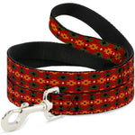 Dog Leash - Mini Navajo Tan/Rust/Olive/Black