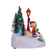 Kurt Adler 6-Inch Peanuts Battery-Operated Lighted Musical Carolers Table Piece
