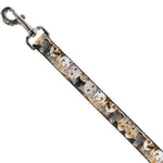 Dog Leash - Cat Faces Stacked