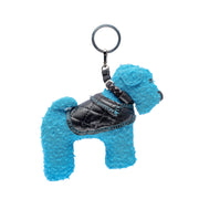 Custom fabric dog keychain charm