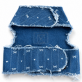 Load image into Gallery viewer, Printed Bow Denim Harness
