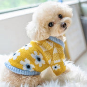 Floral Plaid Dog Sweater