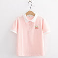 Load image into Gallery viewer, Peach Embroidery Shirt 
