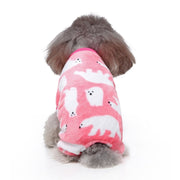 Polar Bear Onesie Dog PJs