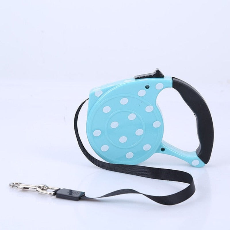 Polka Dot Retractable Dog Leash - Southlake Paws
