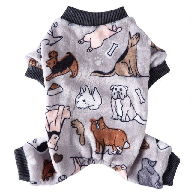 Gray Doggy Play Onesie Dog PJs
