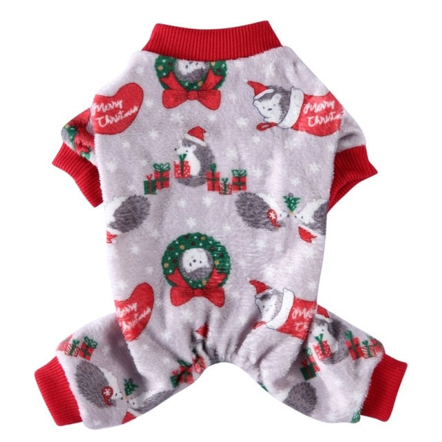 Christmas Hedgehogs Onesie Dog PJs - Southlake Paws