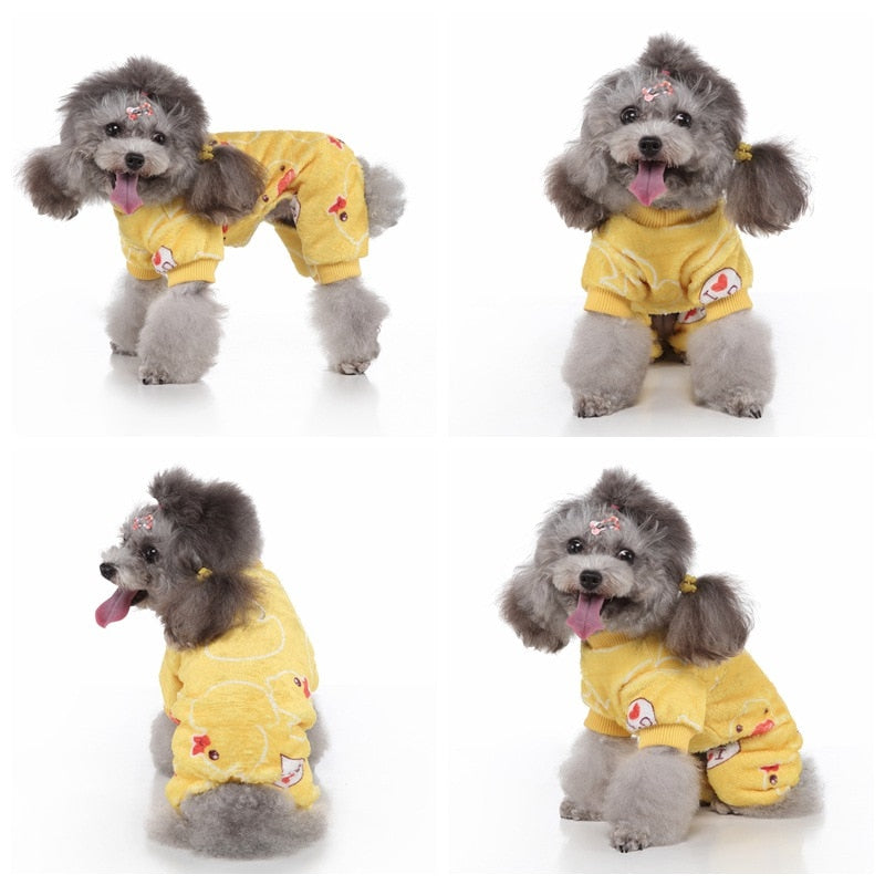 Yellow Rubber Ducky Onesie Dog PJs - Southlake Paws