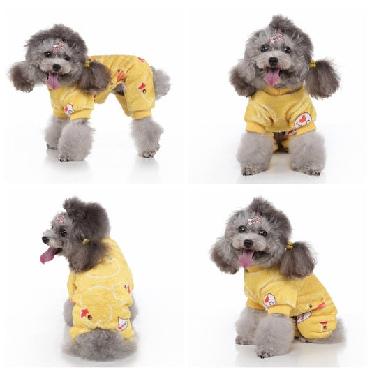 Yellow Rubber Ducky Onesie Dog PJs - Southlake Paws