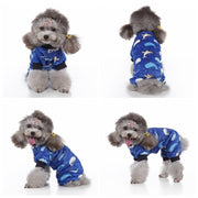 Whale Onesie Dog PJs