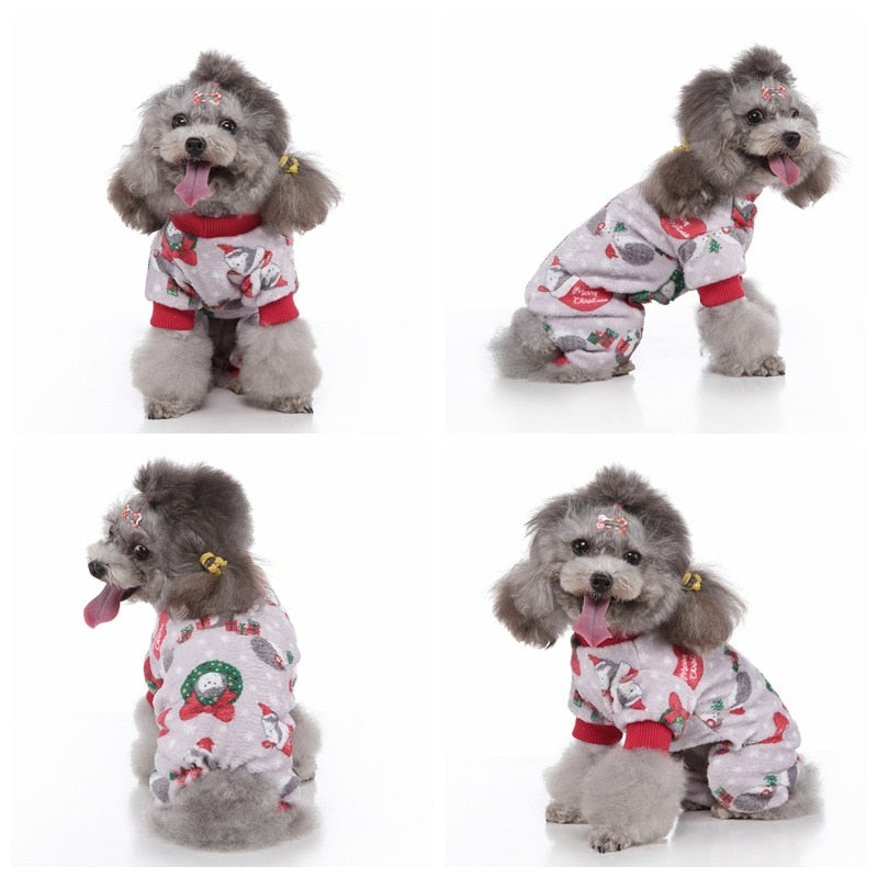 Christmas Hedgehogs Onesie Dog PJs - Southlake Paws