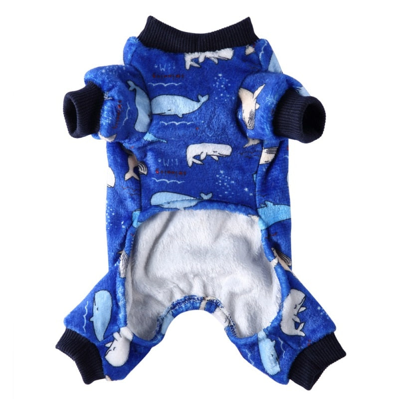 Whale Onesie Dog PJs - Southlake Paws