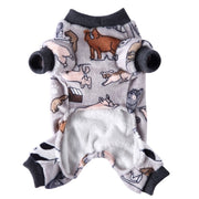 Gray Doggy Play Onesie Dog PJs