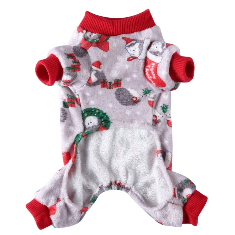 Christmas Hedgehogs Onesie Dog PJs - Southlake Paws