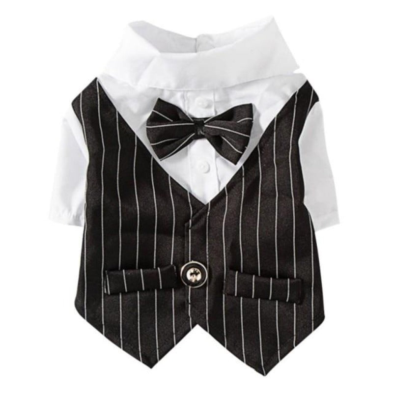 Pinstripe Dog Suit Vest Set - Southlake Paws