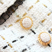 Designer Chanel-Inspired Tweed Dog Dress Coat