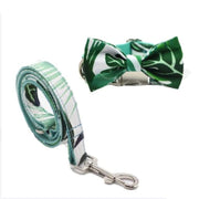 Tropical Bow Tie Dog Collar & Leash Set | Personalized Free