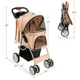 Load image into Gallery viewer, Foldable Pet Stroller 4-Wheel Travel Carrier
