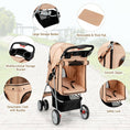 Load image into Gallery viewer, Foldable Pet Stroller 4-Wheel Travel Carrier
