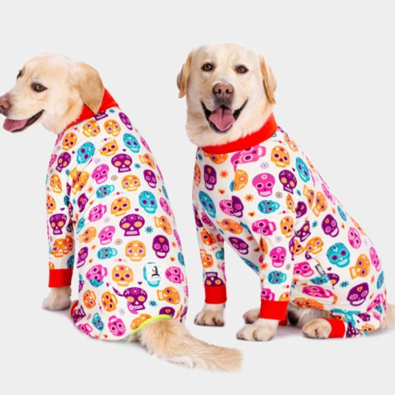 Day of the Dead Onesie Large Dog PJs - Southlake Paws