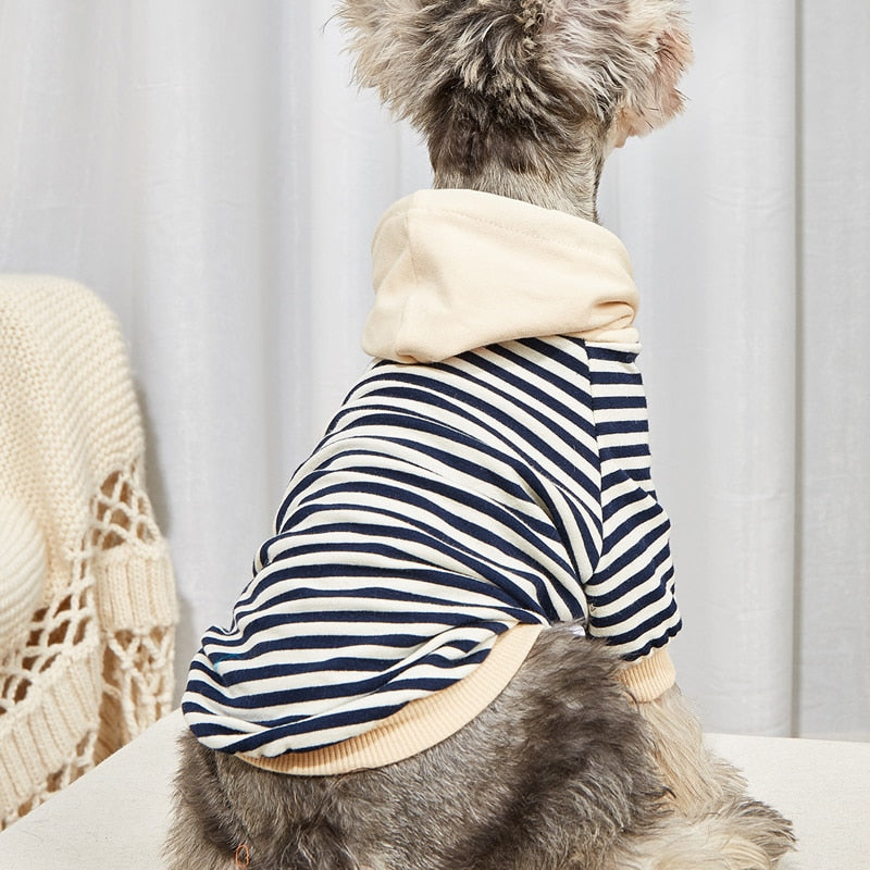 Striped Sailor Dog Hoodie - Southlake Paws