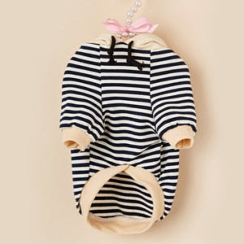 Striped Sailor Dog Hoodie - Southlake Paws