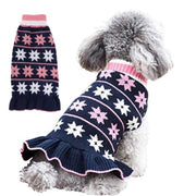 Star Turtleneck Sweater Dog Dress