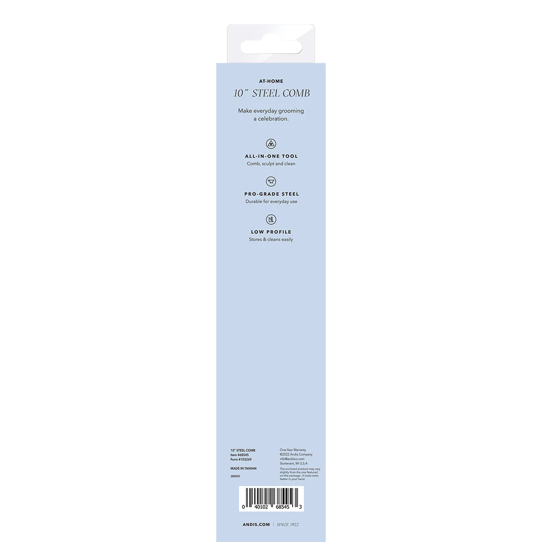 10" Steel Dog Grooming Comb by Andis