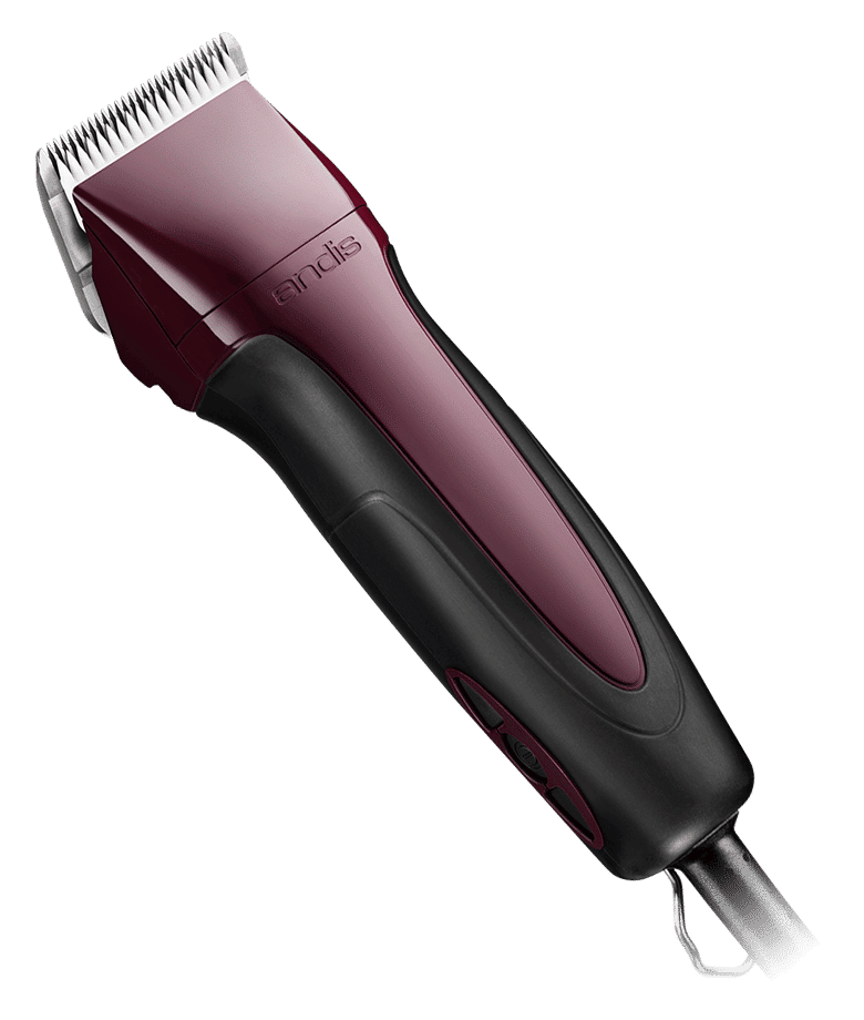 Pet Excel 5-Speed Corded Clipper Burgundy with Free Wide Tooth De-Shedding Tool by Andis