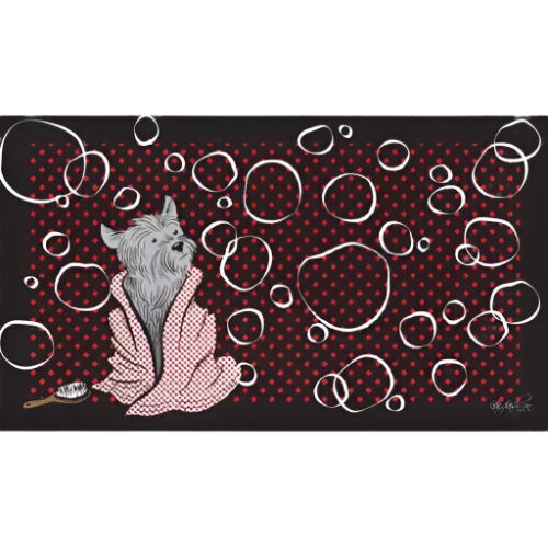 Polka Dot Yorkie Sink Bathing Mat by Dog Fashion Spa professional dog grooming tool Southlake Paws