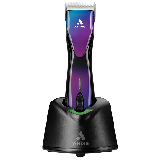 Andis Pulse ZR II Purple Clipper with 4FW and 5FW Blades