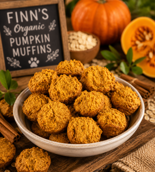 Organic Pumpkin Muffins for Dogs | Human-Grade & Handmade