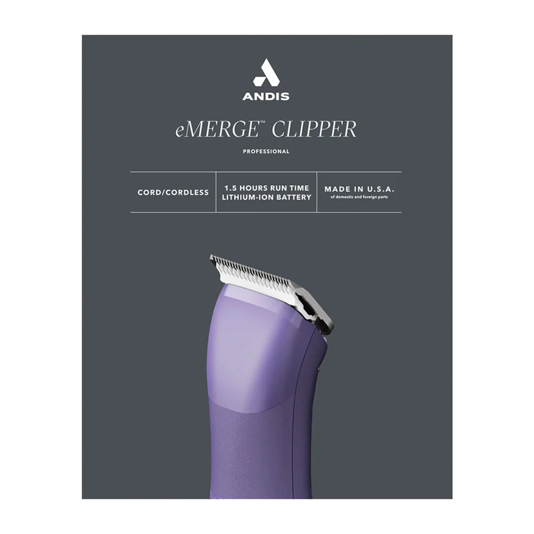 Andis Emerge Clipper Purple