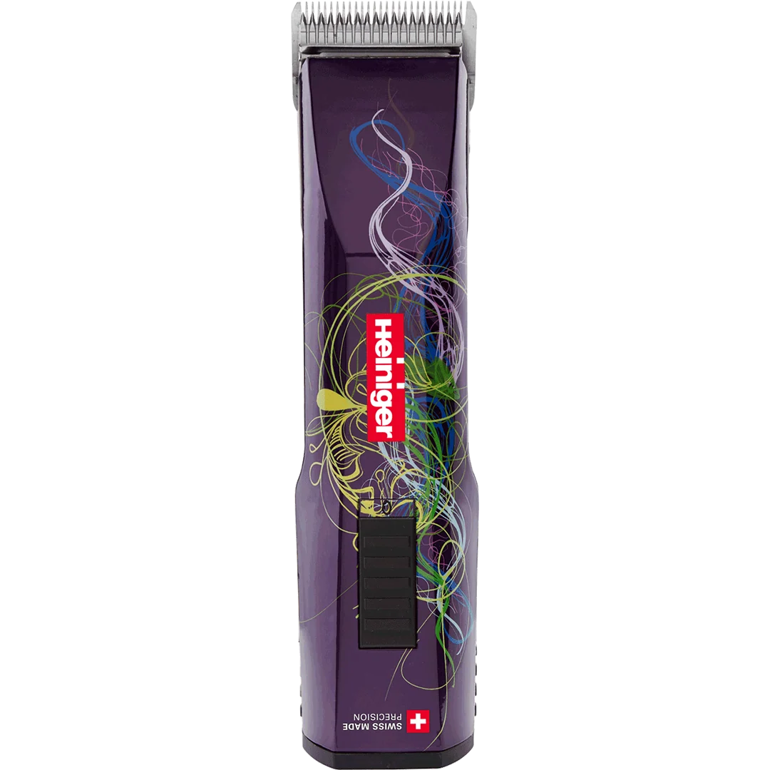 Pet Purple Saphir Cordless Clipper with Two Batteries In a Case by Heiniger