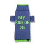 Ride or Die Sweater. Purple Green