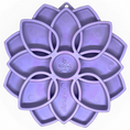Load image into Gallery viewer, Mandala Softie eTray Shallow Slow Feeder Dog Bowl with Suction Cups |  USA Made
