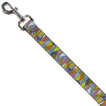 Dog Leash - Stained Glass Mosaic Multi Color