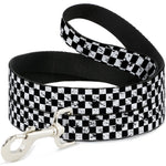 Dog Leash - Checker Weathered Black/White