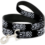 Dog Leash - SHELBY 60 YEARS SINCE 1962 Checker Black/White