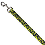 Dog Leash - Filigree Navy/Yellow