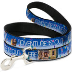 Dog Leash - ADVENTURE IS OUT THERE/Carl on Porch/Flying House/Balloons Blues/White/Multi Color