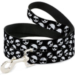 Dog Leash - Multi Panda w/Sunglasses Black/White