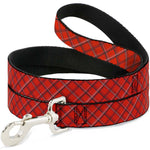 Dog Leash - Plaid X Orange/Gray